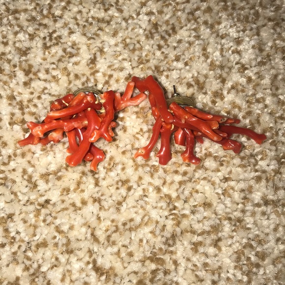 Jewelry - Red Coral Earrings